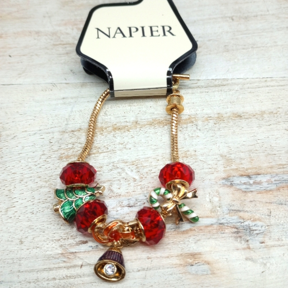 Napier Christmas Charm Bracelet